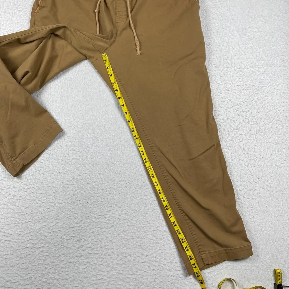 L.L. Bean Dock Pants Mens‎ XL Brown Coolmax Stretch Cotton Gorpcore 515171